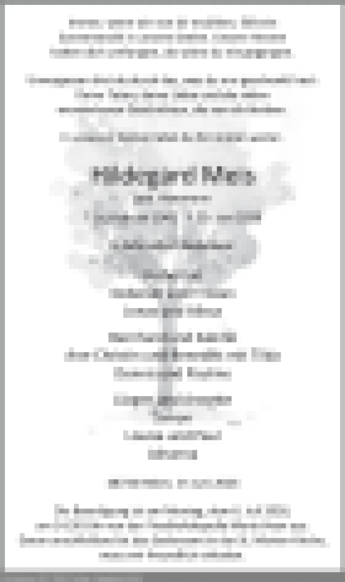 Traueranzeige
