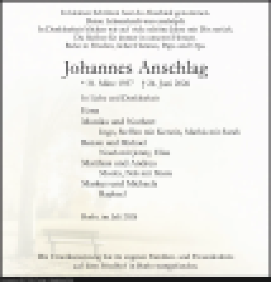 Traueranzeige