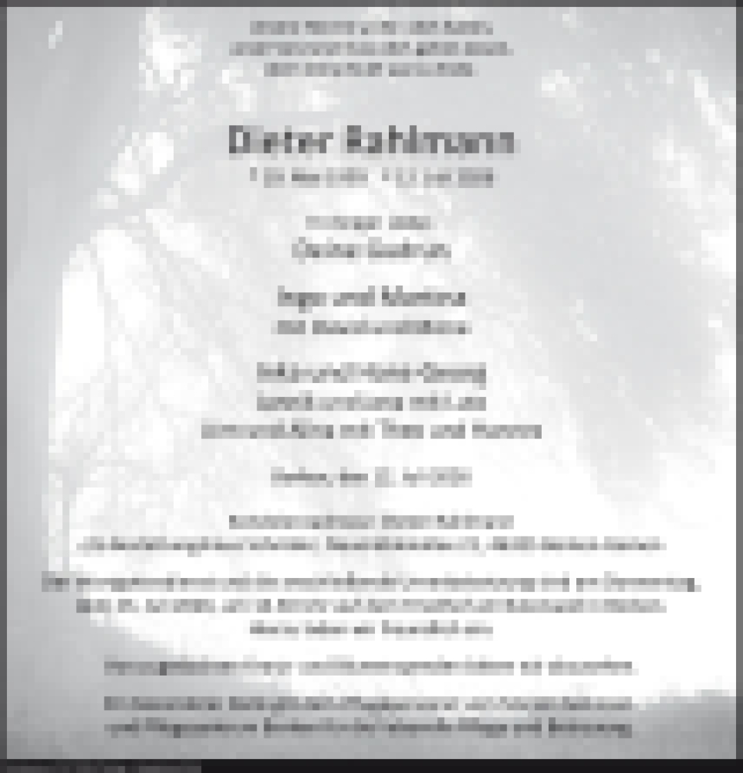 Traueranzeige