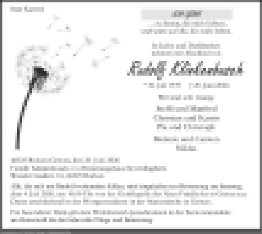 Traueranzeige